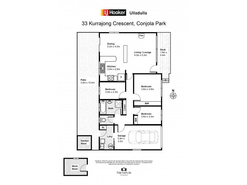 33 Kurrajong Crescent, Bawley Point NSW 2539 Floorplan