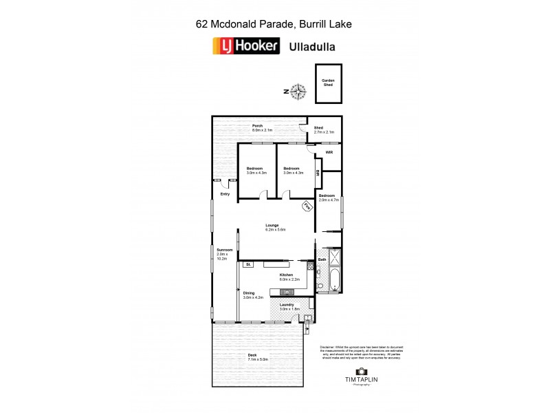 62 McDonald Parade, Burrill Lake NSW 2539 Floorplan