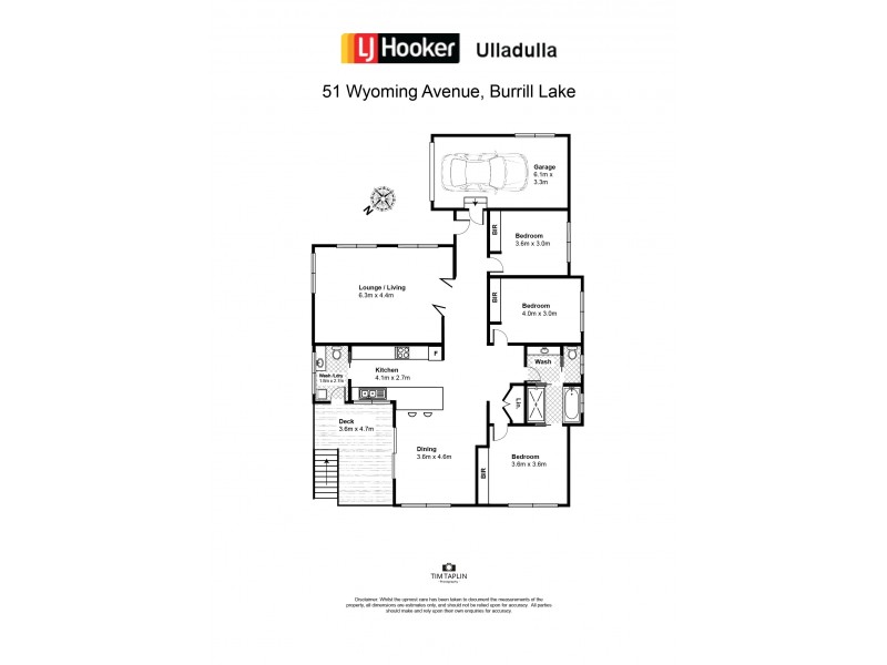 51 Wyoming Ave, Burrill Lake NSW 2539 Floorplan