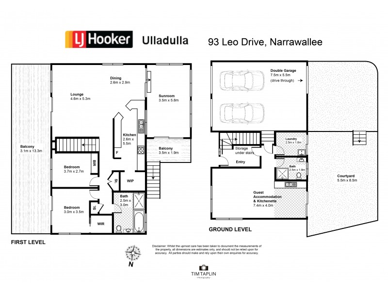 93 Leo Drive, Narrawallee NSW 2539 Floorplan