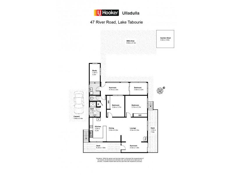 47 River Road, Lake Tabourie NSW 2539 Floorplan