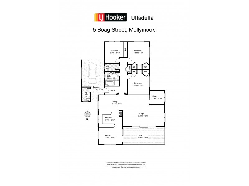 5 Boag Street, Mollymook NSW 2539 Floorplan
