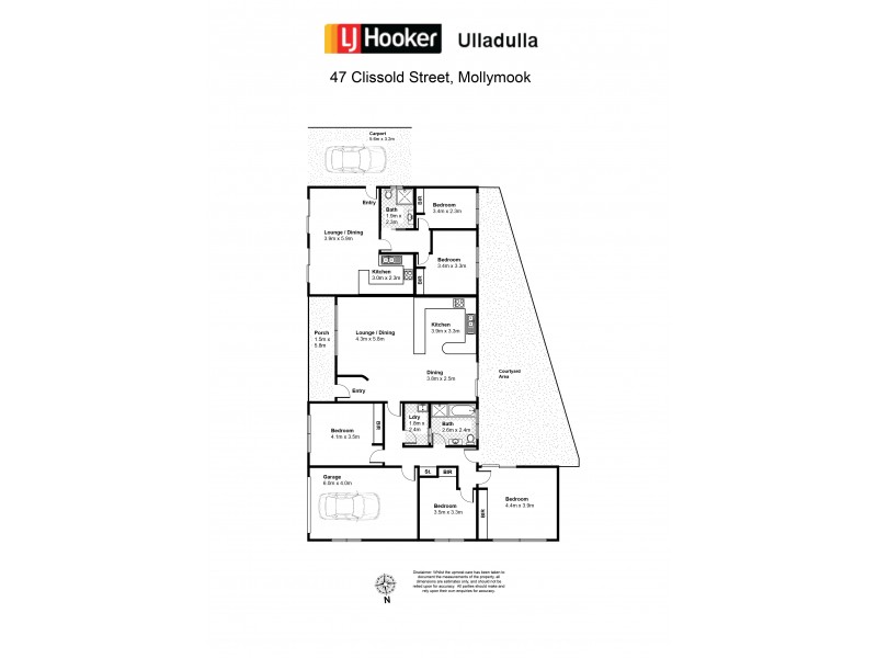 47 Clissold Street, Mollymook NSW 2539 Floorplan