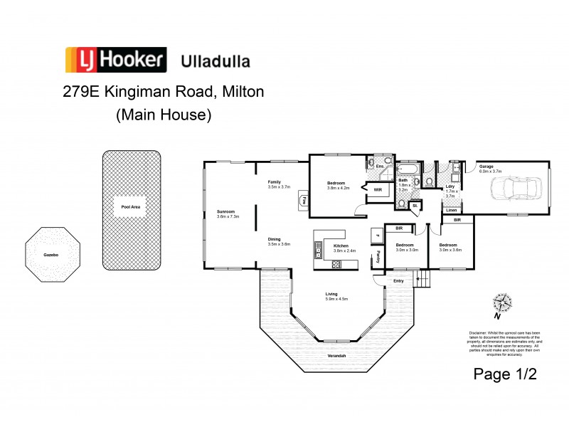 279E Kingiman Road, Milton NSW 2538 Floorplan