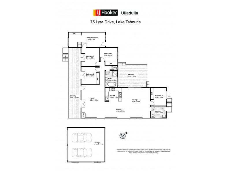 75 Lyra Drive, Lake Tabourie NSW 2539 Floorplan