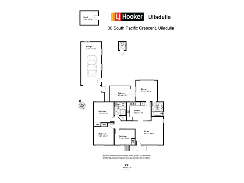 30 South Pacific Crescent, Ulladulla NSW 2539 Floorplan