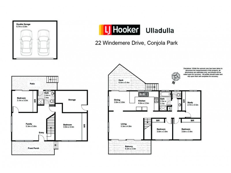 22 Windemere Drive, Conjola Park NSW 2539 Floorplan