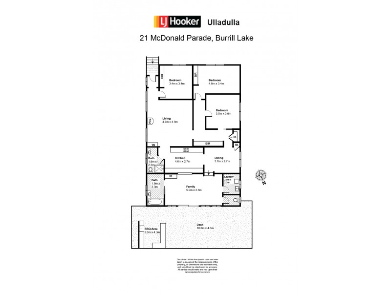 21 McDonald Parade, Burrill Lake NSW 2539 Floorplan
