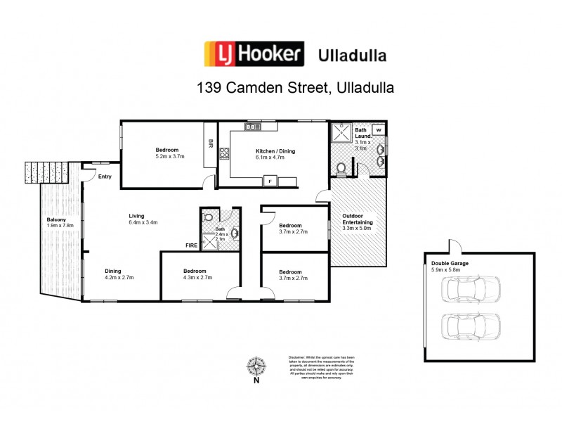 139 Camden Street, Ulladulla NSW 2539 Floorplan
