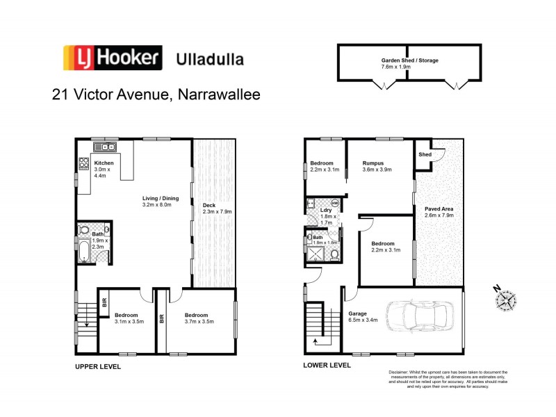 21 Victor Avenue, Narrawallee NSW 2539 Floorplan