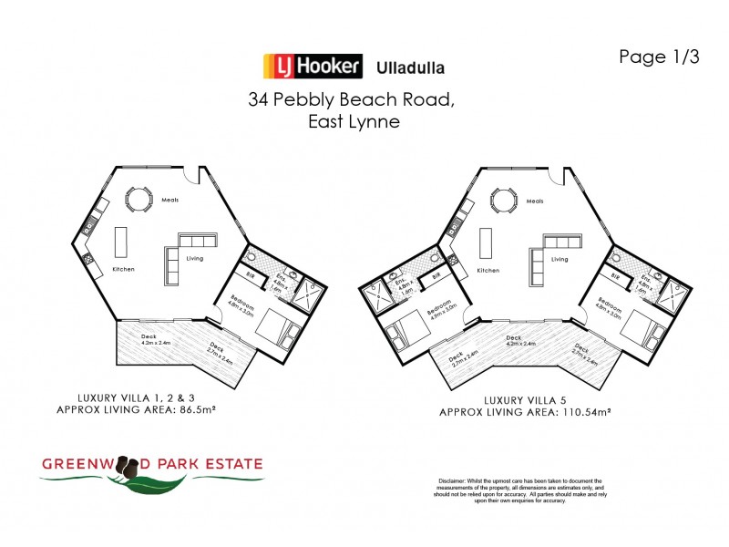 34 Pebbly Beach Road, East Lynne NSW 2536 Floorplan