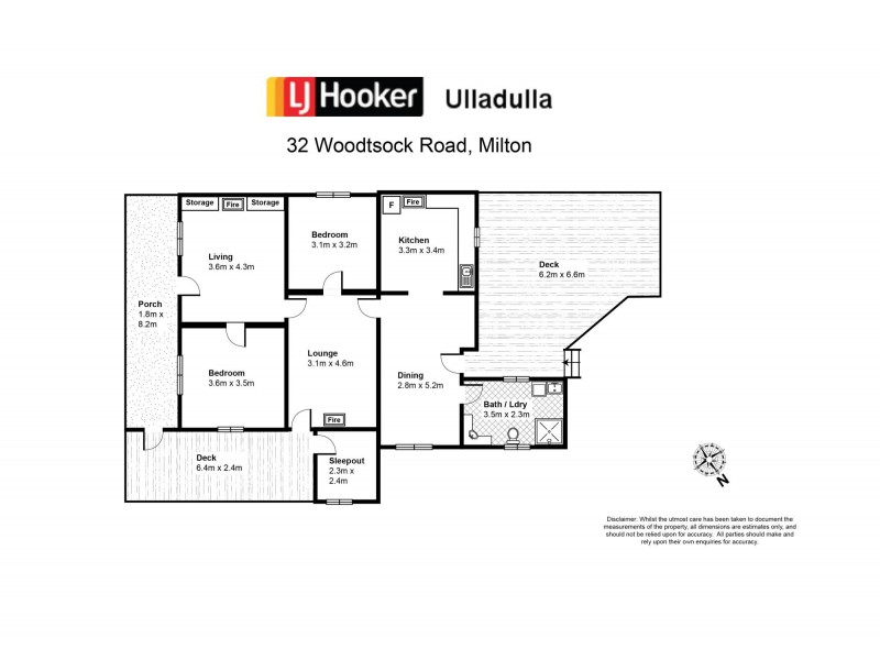 32 Woodstock Road, Milton NSW 2538 Floorplan