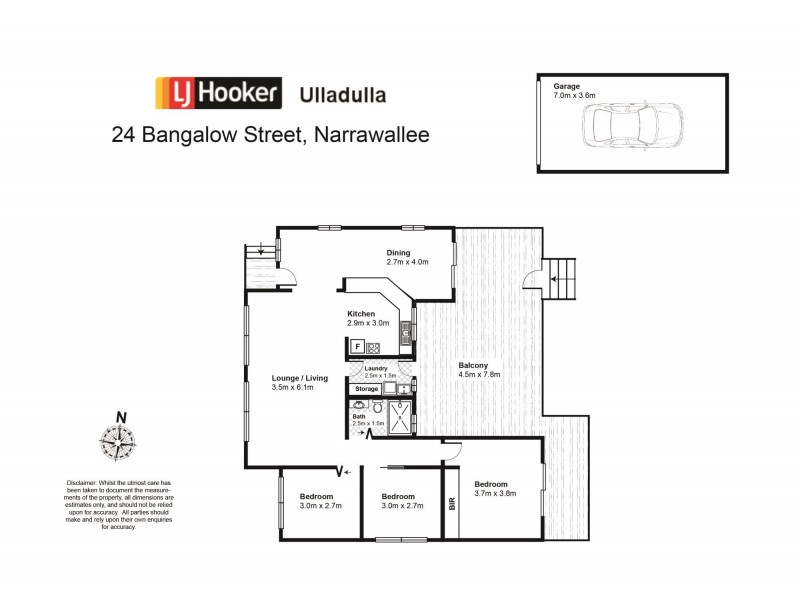 24 Bangalow Street, Narrawallee NSW 2539 Floorplan