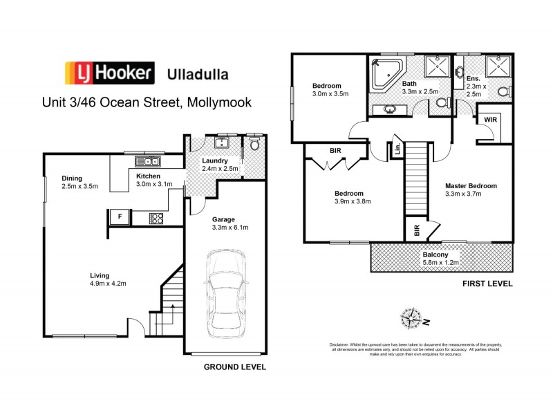 3/46 Ocean Street, Mollymook NSW 2539 Floorplan