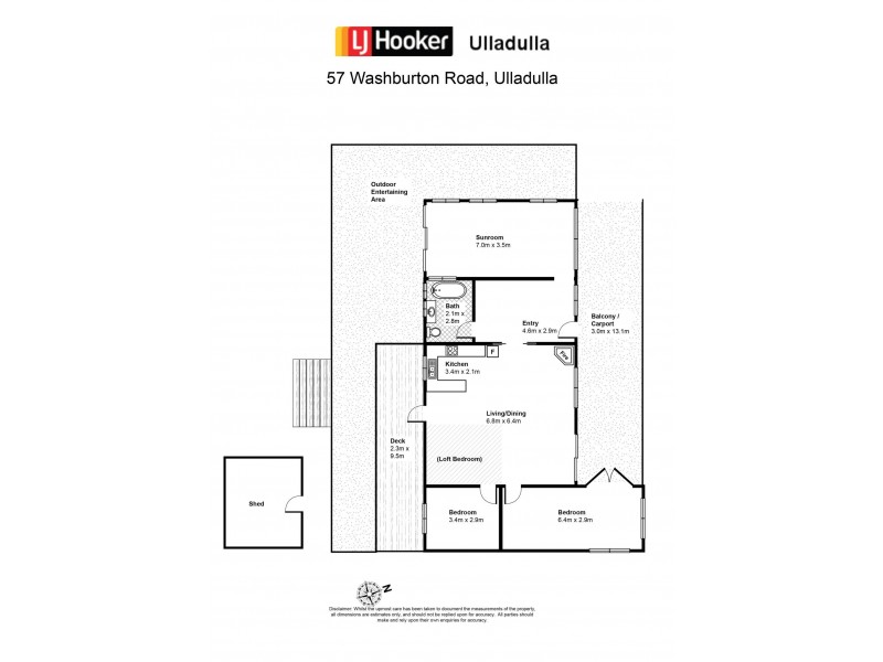 57 Washburton Road, Ulladulla NSW 2539 Floorplan