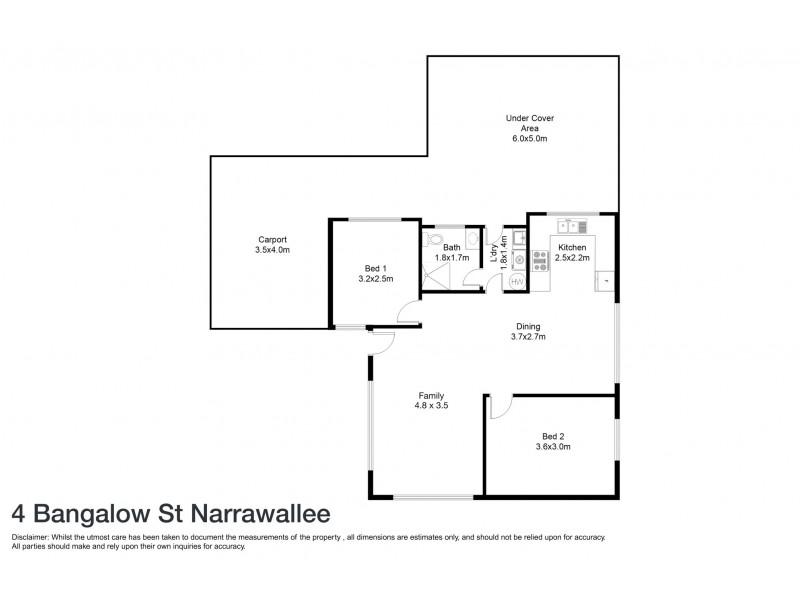 4 Bangalow Street, Narrawallee NSW 2539 Floorplan