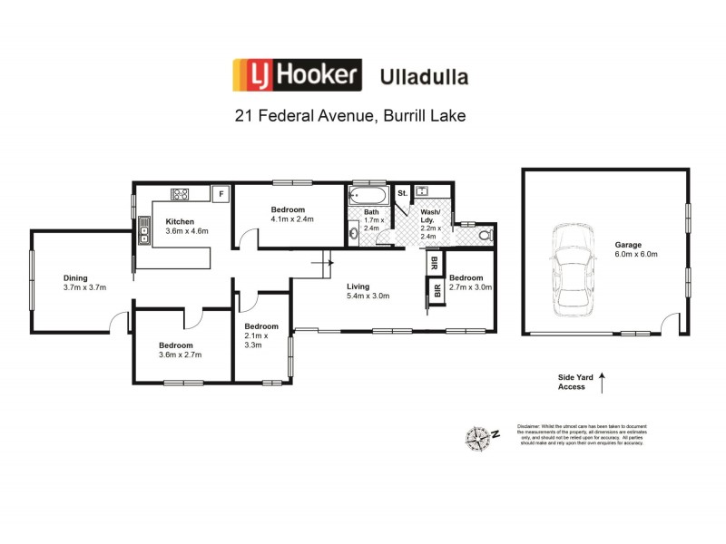 21 Federal Avenue, Burrill Lake NSW 2539 Floorplan