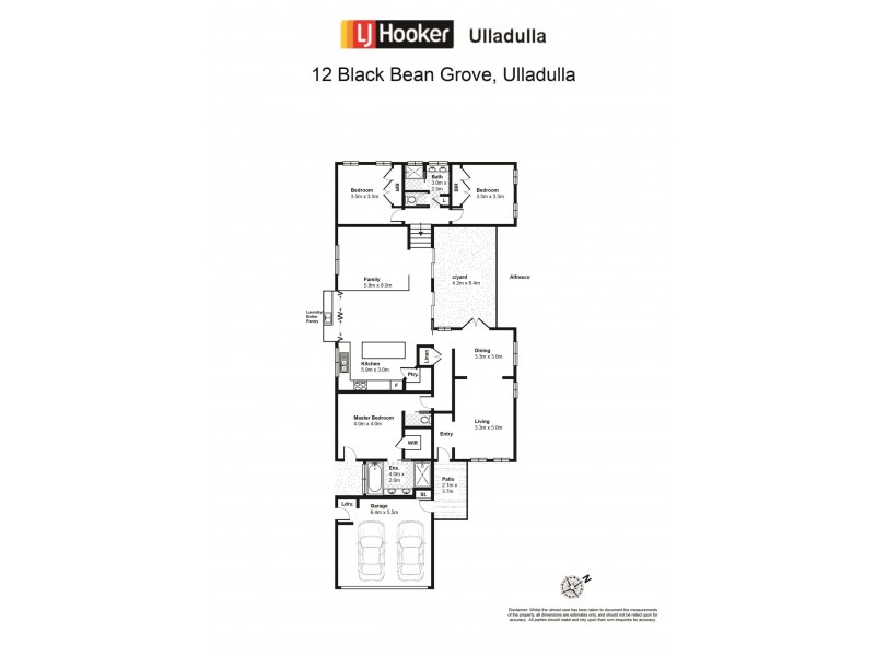 12 Blackbean Grove, Ulladulla NSW 2539 Floorplan