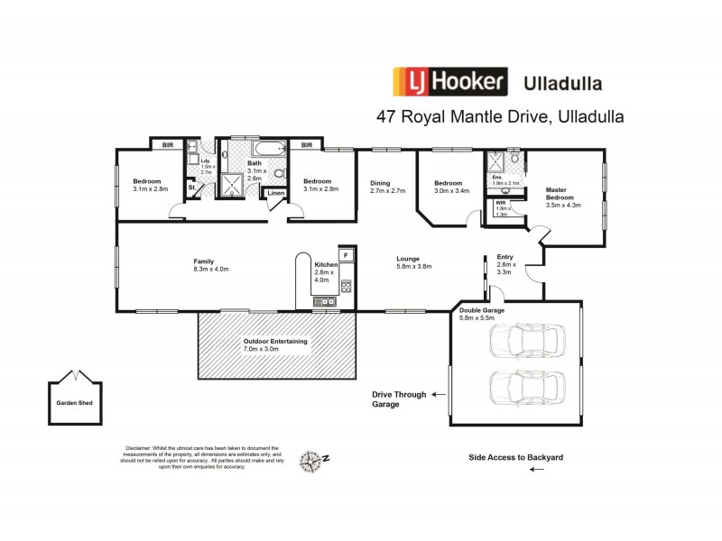 47 Royal Mantle Drive, Ulladulla NSW 2539 Floorplan