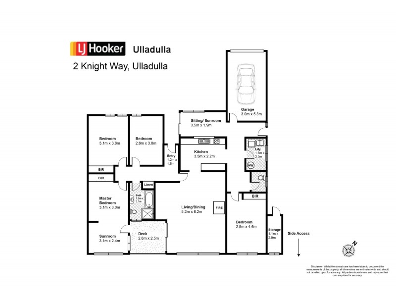 2 Knight Way, Ulladulla NSW 2539 Floorplan