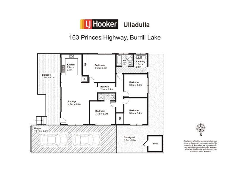 163 Princes Highway, Burrill Lake NSW 2539 Floorplan