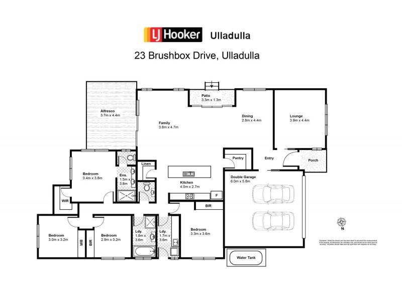 23 Brushbox Drive, Ulladulla NSW 2539 Floorplan