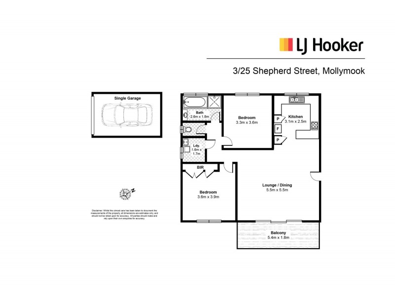 3/25 Shepherd Street, Mollymook NSW 2539 Floorplan
