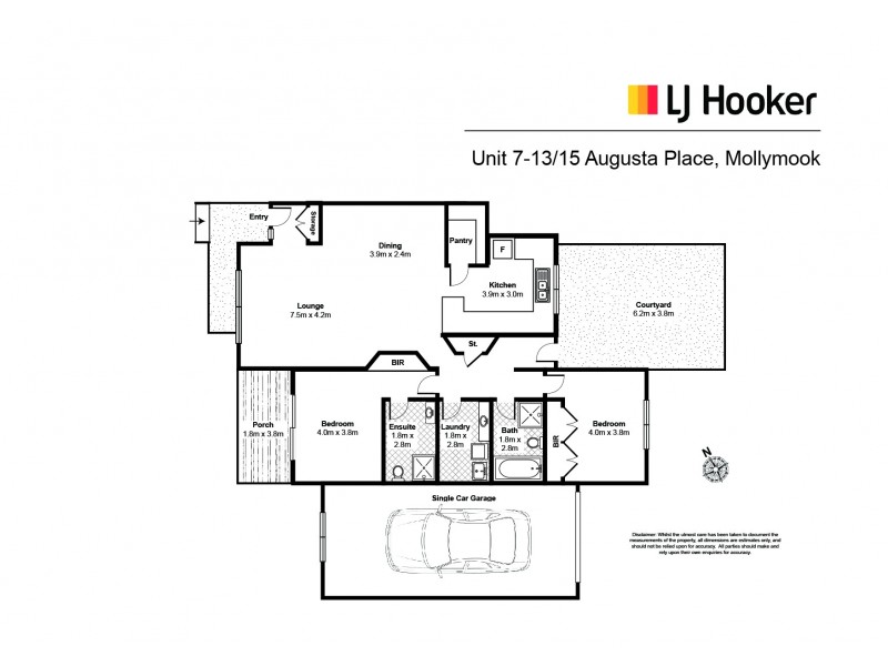 7/13-15 Augusta Place, Mollymook NSW 2539 Floorplan