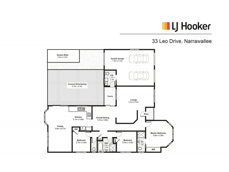 33 Leo Drive, Narrawallee NSW 2539 Floorplan