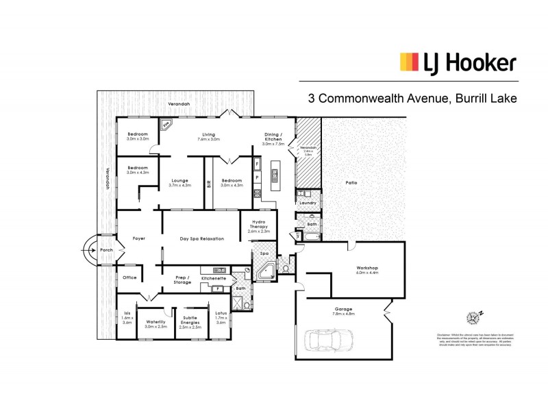 3 Commonwealth Avenue, Burrill Lake NSW 2539 Floorplan