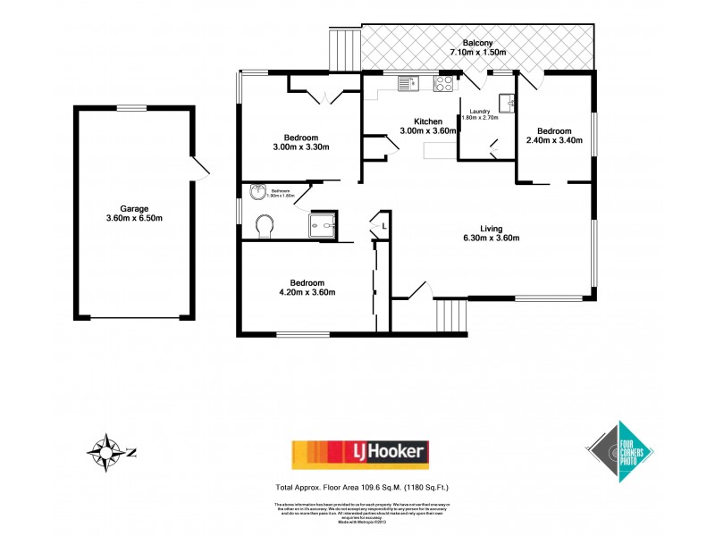 3 Oak Avenue, Lake Tabourie NSW 2539 Floorplan