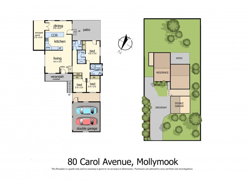 80 Carroll Avenue, Mollymook NSW 2539 Floorplan