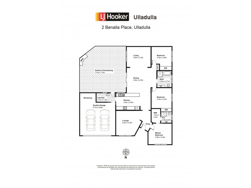 2 Benalla Place, Ulladulla NSW 2539 Floorplan