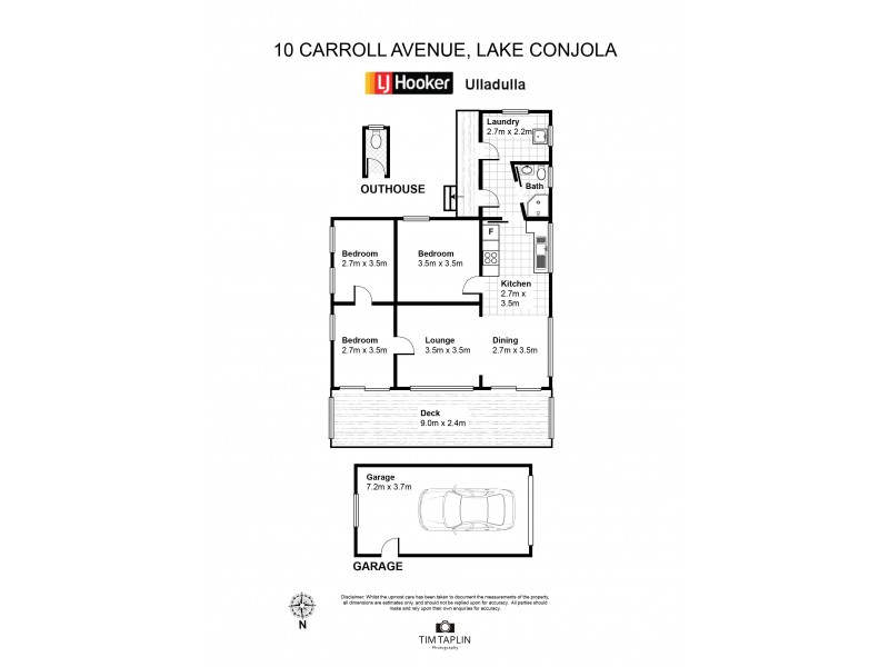 10 Carroll Avenue, Lake Conjola NSW 2539 Floorplan