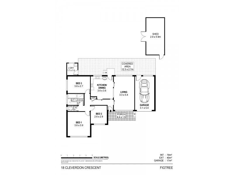 18 Cleverdon Crescent, Figtree NSW 2525 Floorplan