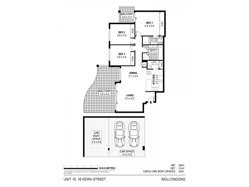 15/16 Keira Street, Wollongong NSW 2500 Floorplan
