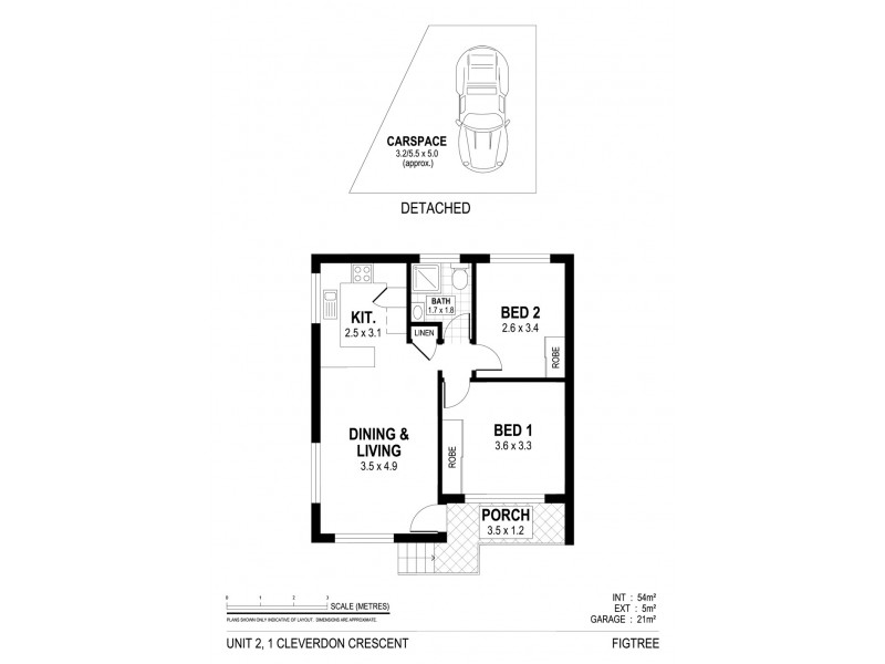 2/1 Cleverdon Crescent, Figtree NSW 2525 Floorplan