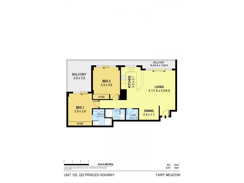 125/214 Princes Highway, Fairy Meadow NSW 2519 Floorplan