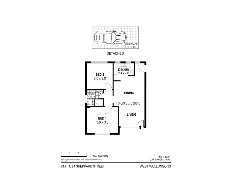 1/24 Sheppard Street, West Wollongong NSW 2500 Floorplan