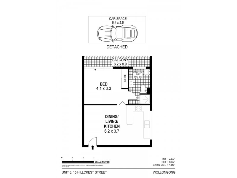 8/15 Hillcrest Street, Wollongong NSW 2500 Floorplan