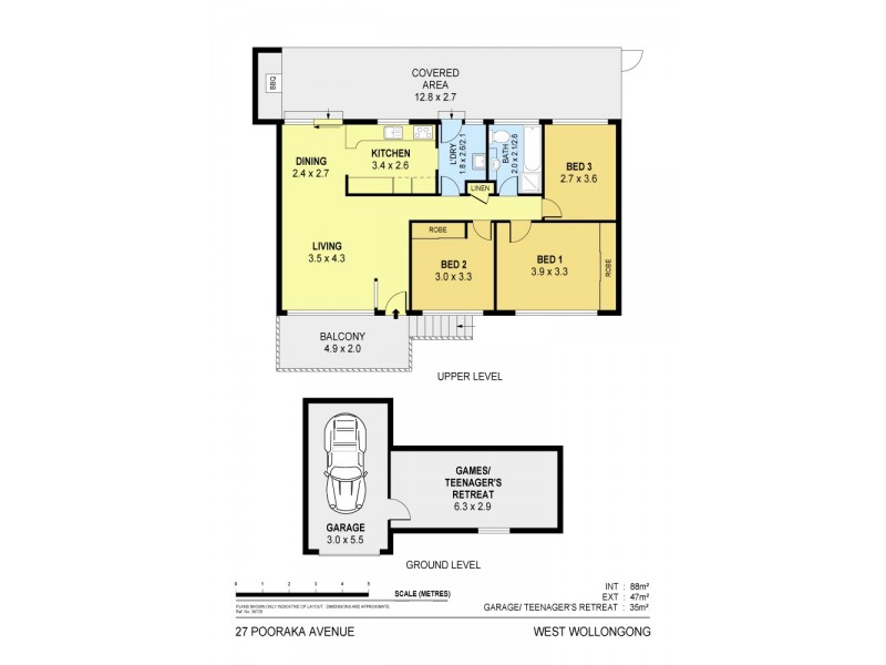27 Pooraka Avenue, West Wollongong NSW 2500 Floorplan