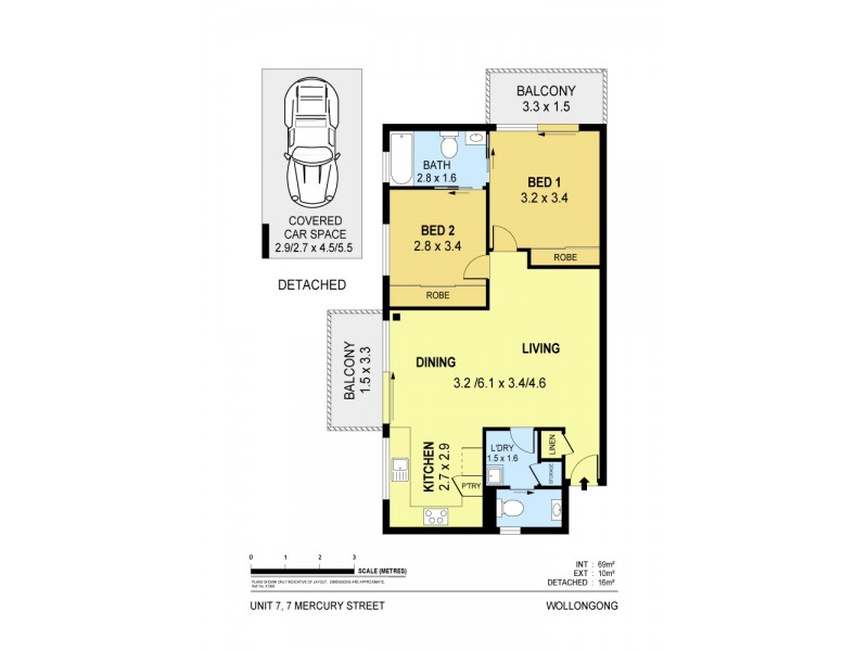 7/7 Mercury Street, Wollongong NSW 2500 Floorplan