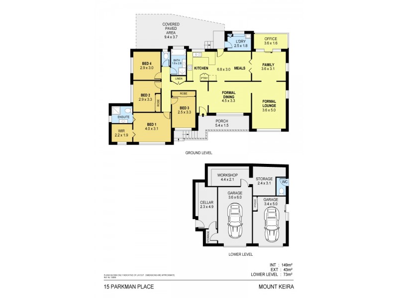 15 Parkman Place, Mount Keira NSW 2500 Floorplan
