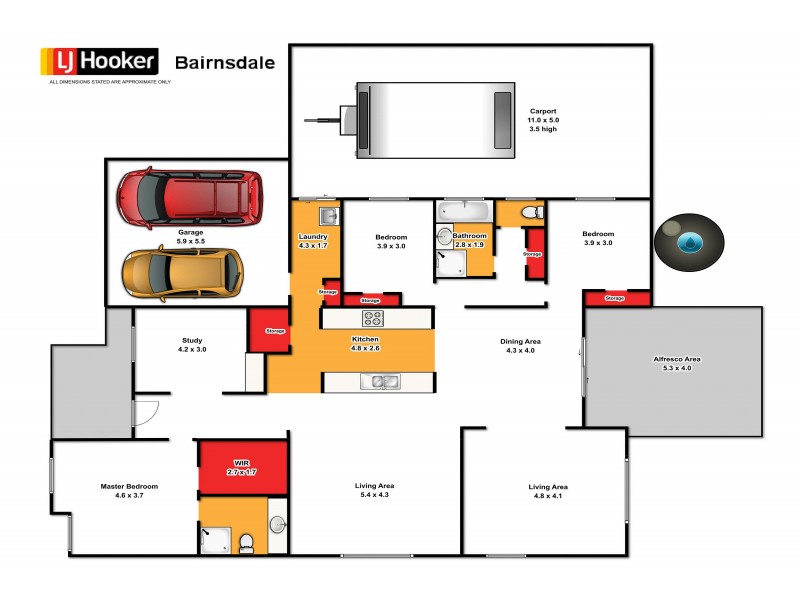 13 Fison Avenue, Bairnsdale VIC 3875 Floorplan