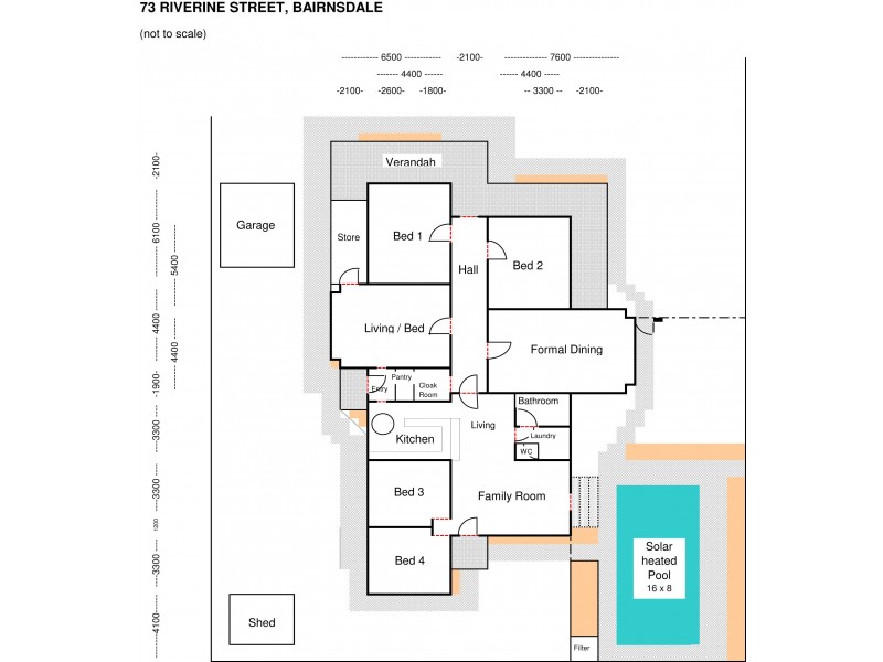 73 Riverine Street, Bairnsdale VIC 3875 Floorplan