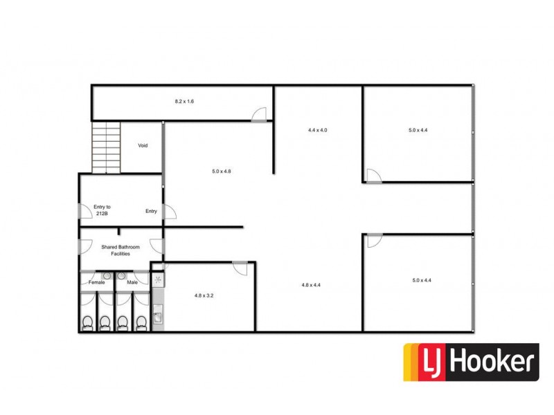 2/210-212 Main Street (Upstairs Office), Bairnsdale VIC 3875 Floorplan