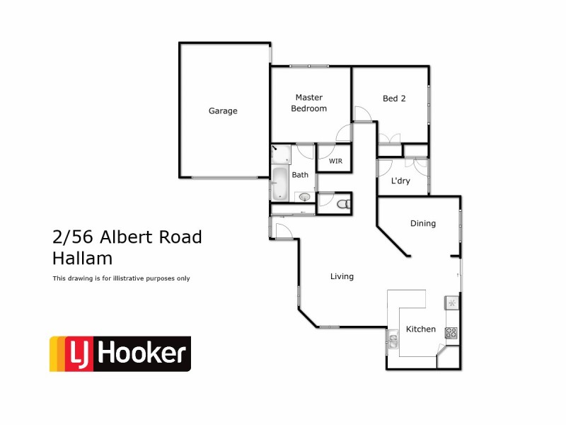 2/56 Albert Road, Hallam VIC 3803 Floorplan
