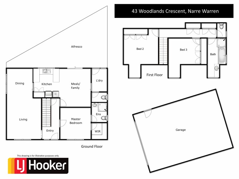 43 Woodlands Crescent, Narre Warren VIC 3805 Floorplan