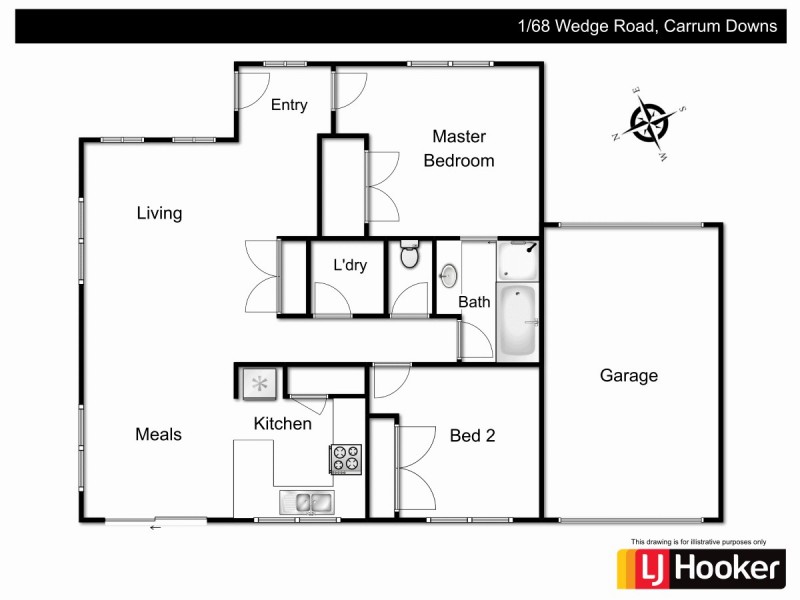 1/68 Wedge Road, Carrum Downs VIC 3201 Floorplan