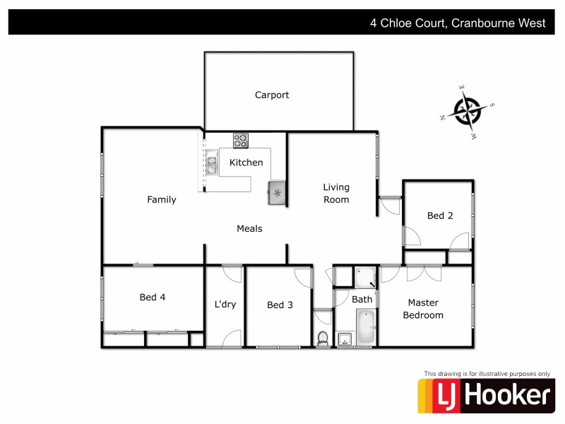 4 Chloe Court, Cranbourne West VIC 3977 Floorplan